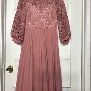 Allegra K Embroidered Midi Dress/ Size XS